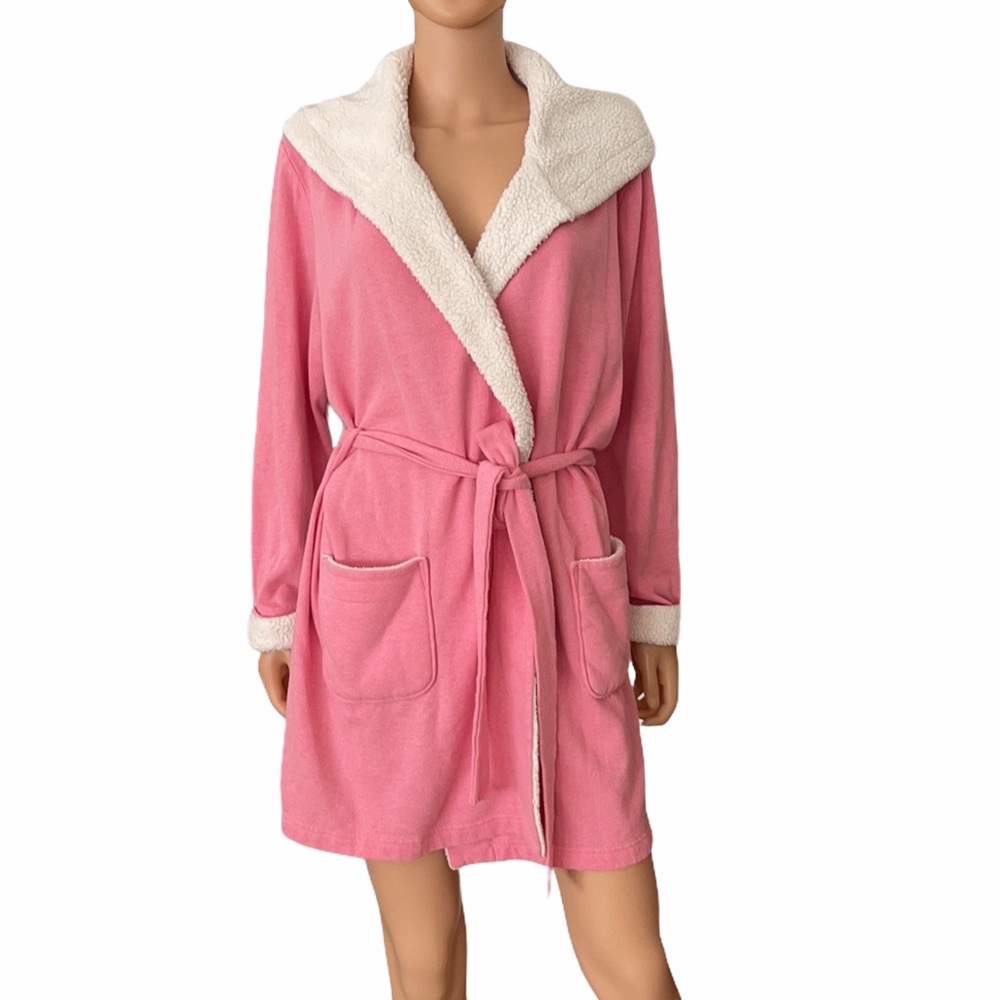 Victoria Secret VS pink hooded cover up/robe